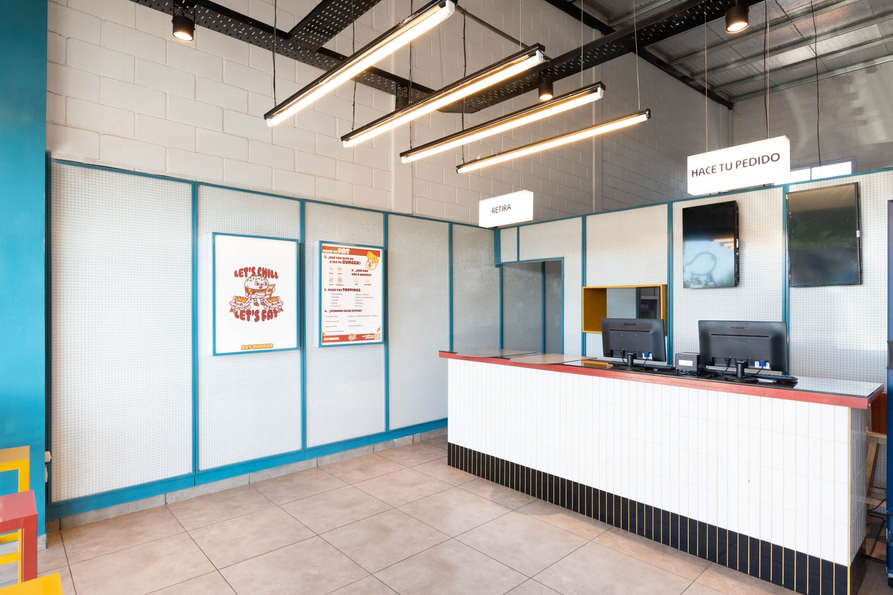 Mostrador de un local Fatburger